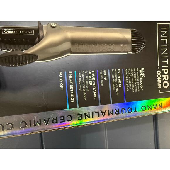 Conair Infiniti Pro Nano Tourmaline 1 1/2” Ceramic Curling Iron - Picture 8 of 9